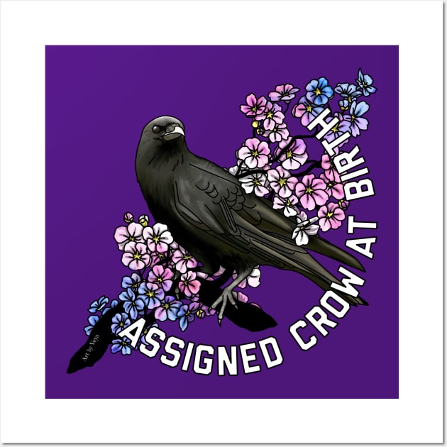 Assigned Crow At Birth Wall Art by Art by Veya
